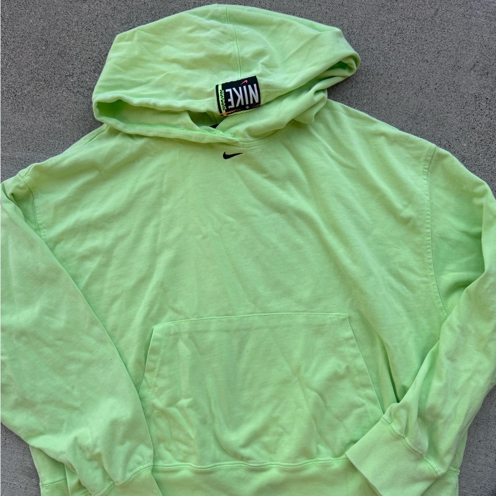 NIKE Neon Lime Hoodie - Lime Green